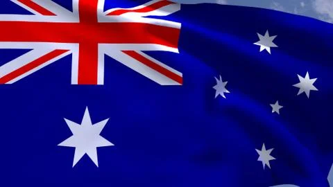 Australian flag Stock Illustration