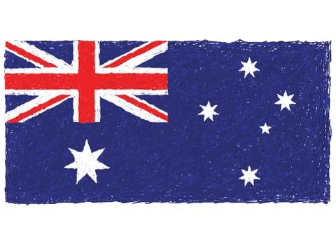 Australian flag Stock Illustration