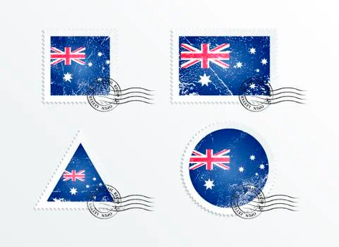Australian flag Stock Illustration