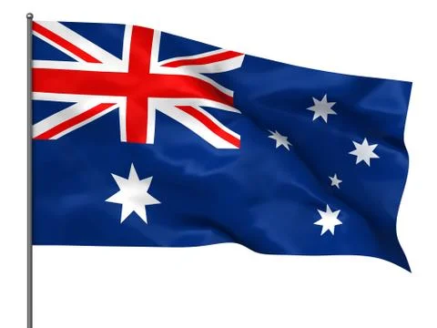 Australian flag Stock Illustration