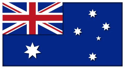 Australian Flag Stock Illustration