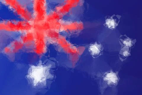 Australian flag Stock Illustration