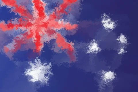 Australian flag Stock Illustration