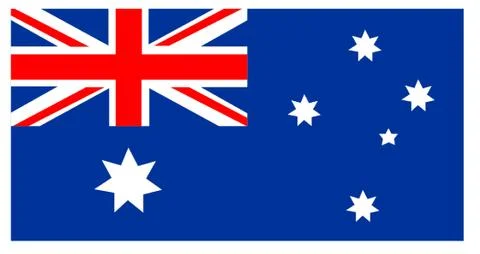 Australian Flag Stock Illustration