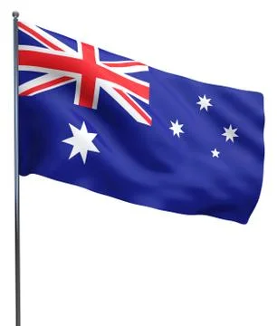 Australian flag isolated Stock Illustration