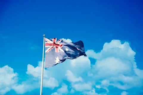 Australian Flag Pole Stock Photos