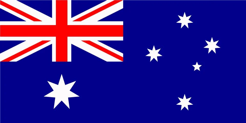 Australian flag vector - Australia flag illustration Stock Illustration