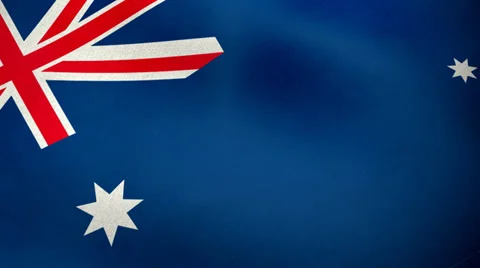 Australian flag waving background loop 動画素材 34421037