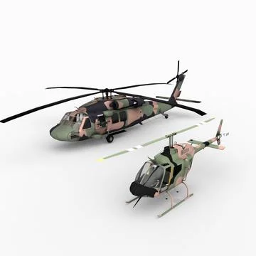 Australian Helicopters 3D Model