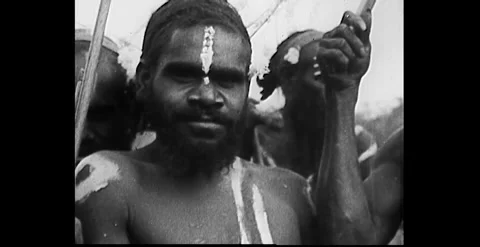 Australian Indigenous Aboriginal Ceremony Dance (1932) Stock-Footage 263013438