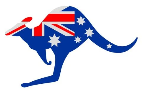 Australian Kangaroo Stock Illustration