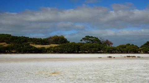 Australian landscape in Coorong Stock Footage 34338133