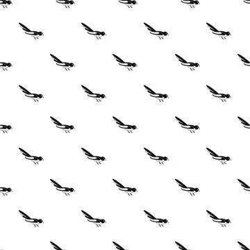 Australian magpie pattern seamless Stock Illustration
