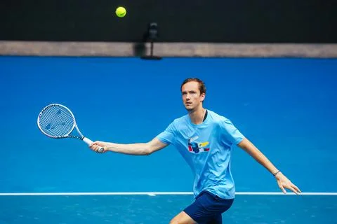 Australian Open 2022: Practice Stock Photos