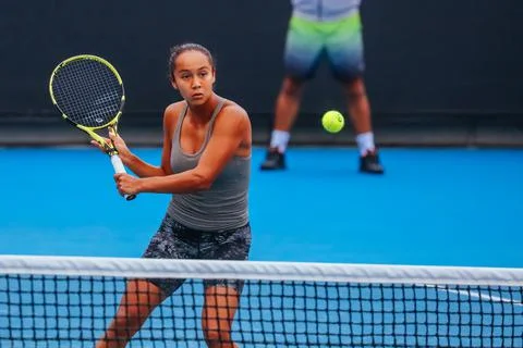 Australian Open 2022: Practice Stock Photos