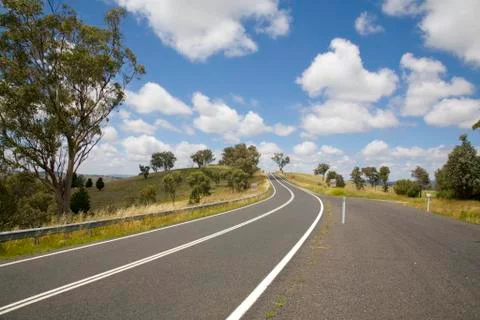 Australian open road 写真素材