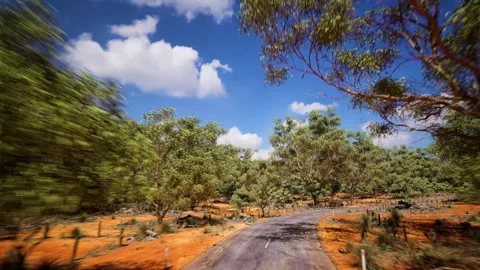 Australian Outback Road Stock Footage 248555765