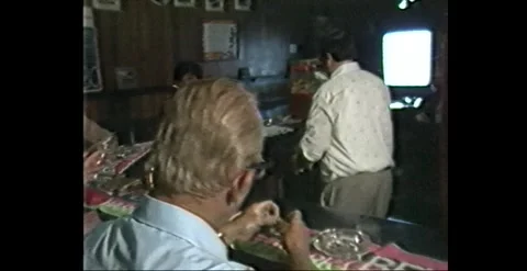 Australian Pub Bar Scene With Drinks – 1983 Stock Footage 318349081