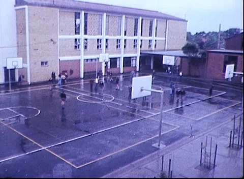 AUSTRALIAN SCHOOL GROUNDS AND CLASSROOM (1970s) Stock Footage 168733248