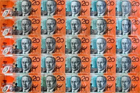 Australian Twenty Dollar Notes Stock Photos