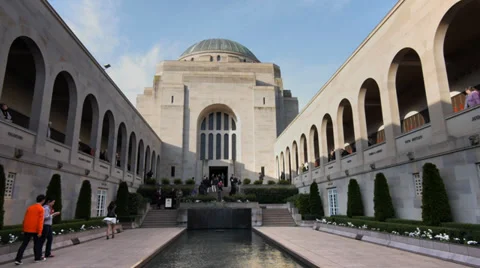 Australian war memorial Stock Footage 32849780