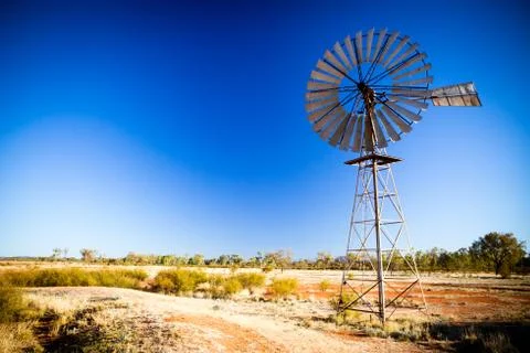 Australian Windmill Stock Photos