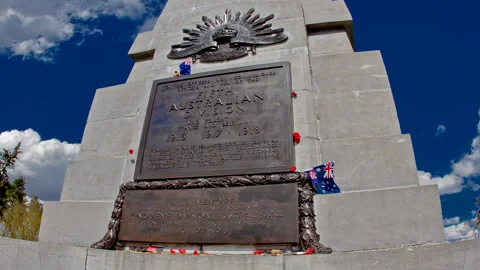 Australian World War One Memorial timelapse Stock Footage 89798567