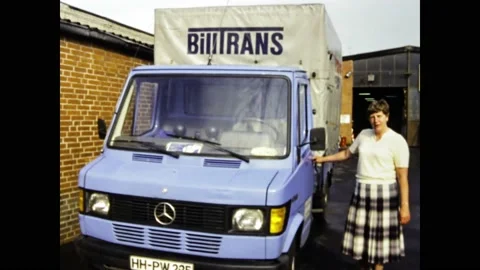 Austria 1984, Van of the family Stock Video Pond5