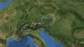 Austria. 3d earth in space - zoom in on Austria contoured on green 4k 4k or 4k+ Resolution
