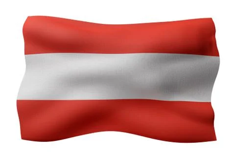 Austria 3d flag Stock Illustration