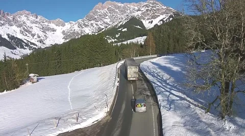 Austria Alps aerial view Stock Footage 43104831