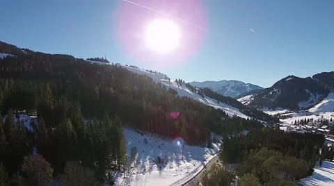 Austria Alps aerial view Stock Footage 43104875