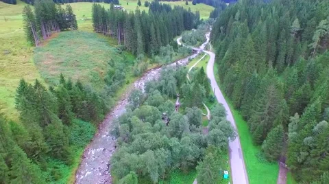 Austria Alps aerial view Stock Footage 58092791