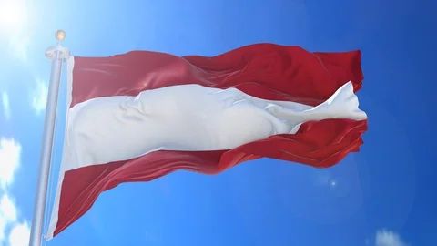 Austria animated flag pack in 3D and green screen Stock Footage 117190144