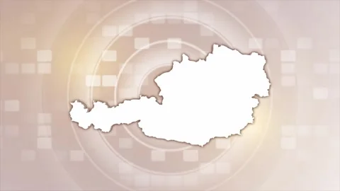 Austria Animated Map Stock Footage 275595490
