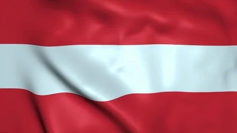 Austria Animated Waving Flag 3D Stock Footage 127281799