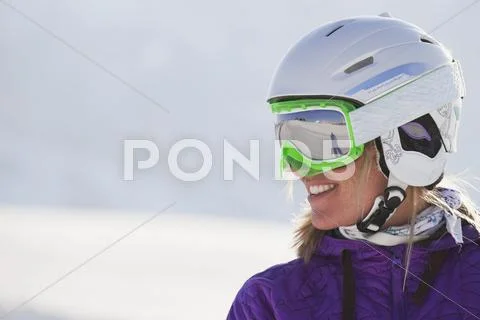 Austria, Arlberg, Man Skiing Downhill