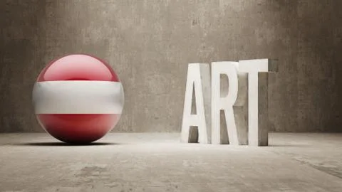 Austria. Art  Concept Stock Illustration