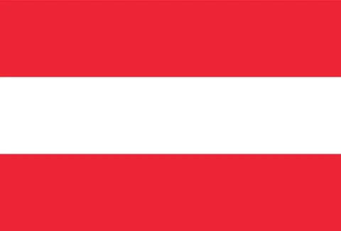 Austria colored flag flat vector colored icon Stock Illustration