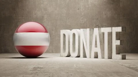 Austria. Donate  Concept Stock Illustration