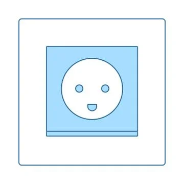 Austria Electrical Socket Icon Stock Illustration