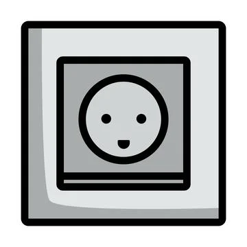 Austria Electrical Socket Icon Illustrazione stock