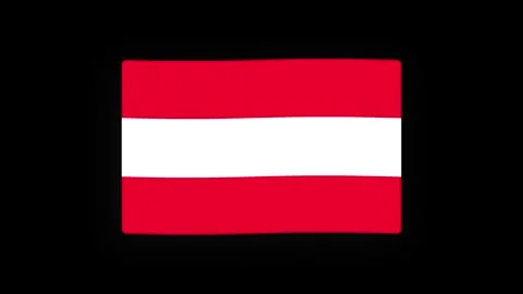 Austria flag animation, Austria flag Stock Footage 243061413
