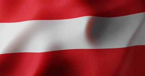 AUSTRIA Flag Animation,  AUSTRIAN Background Colors  (3D Rendered Animation) Stock Footage 170238343