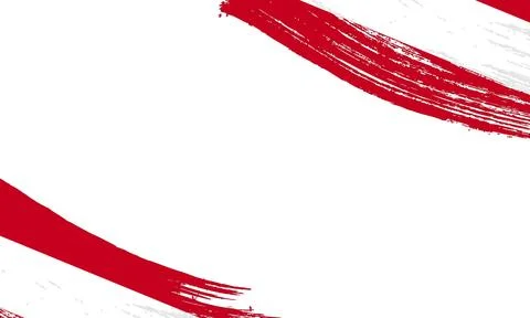 Austria Flag with Brush Stroke Effect, Grunge brush stroke. Watercolor pain.. Stock Illustration