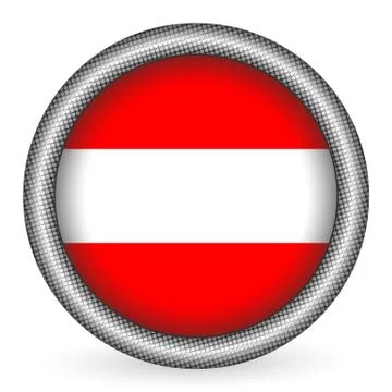 Austria flag button Illustrazione stock