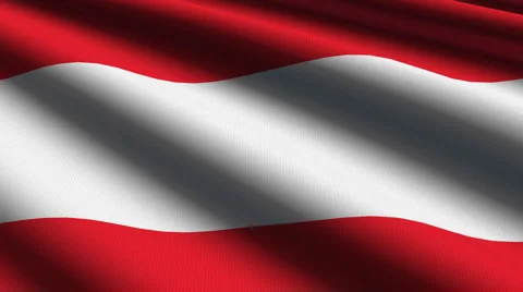 Austria flag close up Stock Footage 884819
