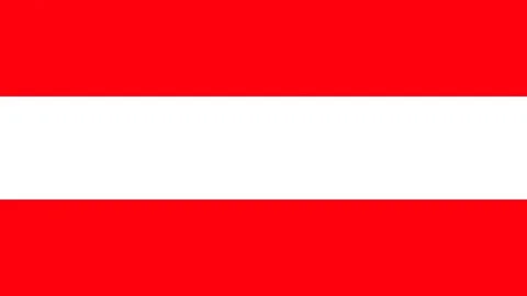 Austria Flag Colors. 2D Animated transition in vertically on both sides. Video stock 220115096