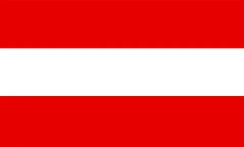 Austria Flag Design Stock Illustration