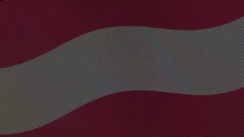 Austria Flag Digital Particle Waving Seamless Loop Animation on Black Backg.. Stock Footage 339302001